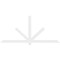 Ekena Millwork Kennewick Architectural Grade PVC Gable Bracket, 96"W x 44"H x 2"D x 4"F, 11/12 Pitch GBP096X44X0204KEN00 - alternate 3